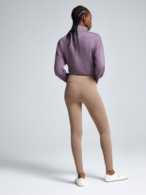 High-Rise Basic Leggings Fawn