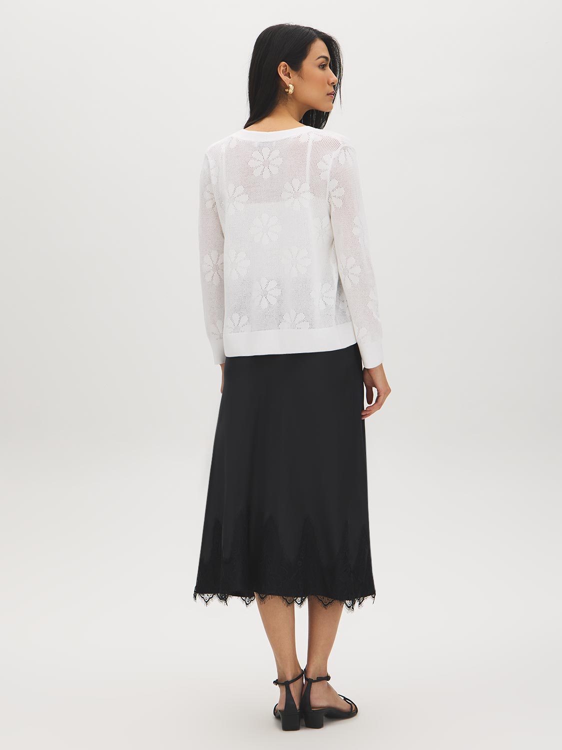 Knit Crochet Open Cardigan Sweater | Suzy – Suzy Shier