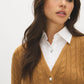 Cardigan 2 en 1 en tricot torsadé à col en V