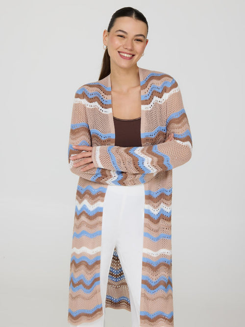 Long Crochet Cardigan