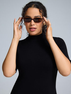 Lunettes de soleil à monture écaille de tortue Brown