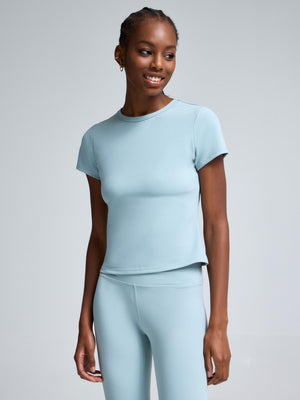 Brushed Cropped T-Shirt Icy
