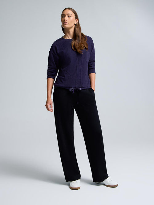 Cable Knit Jacquard Top