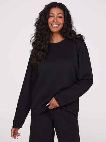 Cloud Fleece Drop Shoulder Sweatshirt Black