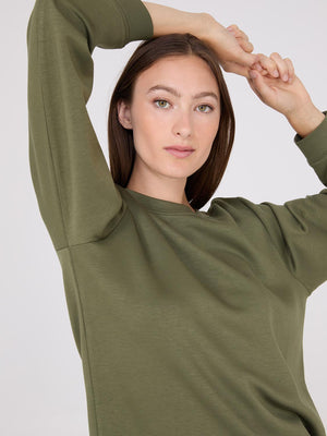 Cloud Fleece Drop Shoulder Sweatshirt Ivy