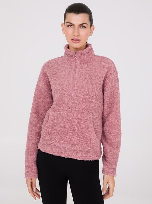 Half-Zip Sherpa Sweater