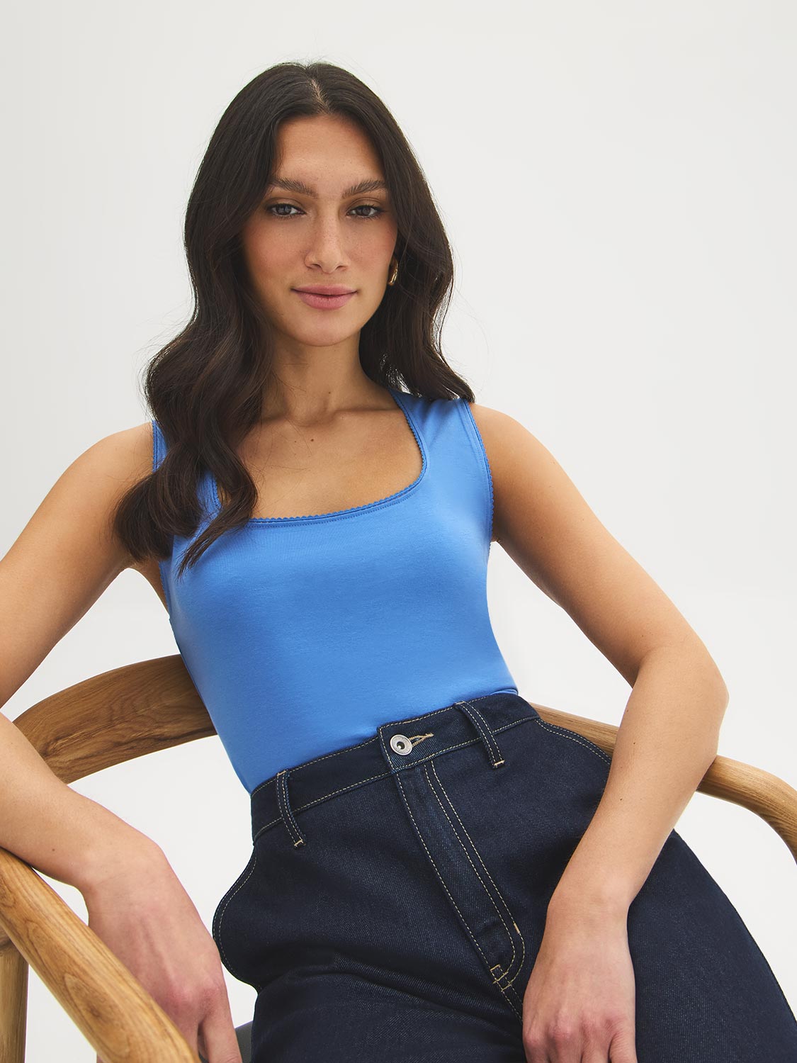 Square Neck Jersey Tank Top | Suzy – Suzy Shier