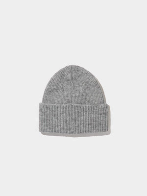 Tuque côtelée en fausse laine Grey