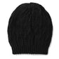 Black Knitted Cable Hat - Close-up Cable Knit Detail - Suzy Shier