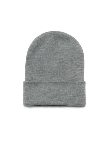 Fold Over Beanie Grey