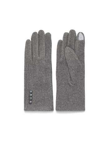 3-Button iTouch Gloves Charcoal