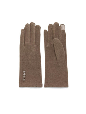 3-Button iTouch Gloves Lt Brown