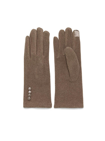 3-Button iTouch Gloves Lt Brown