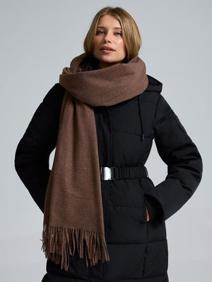 Soft Brushed Scarf Brown