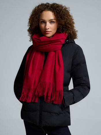 Soft Brushed Scarf Mars Red