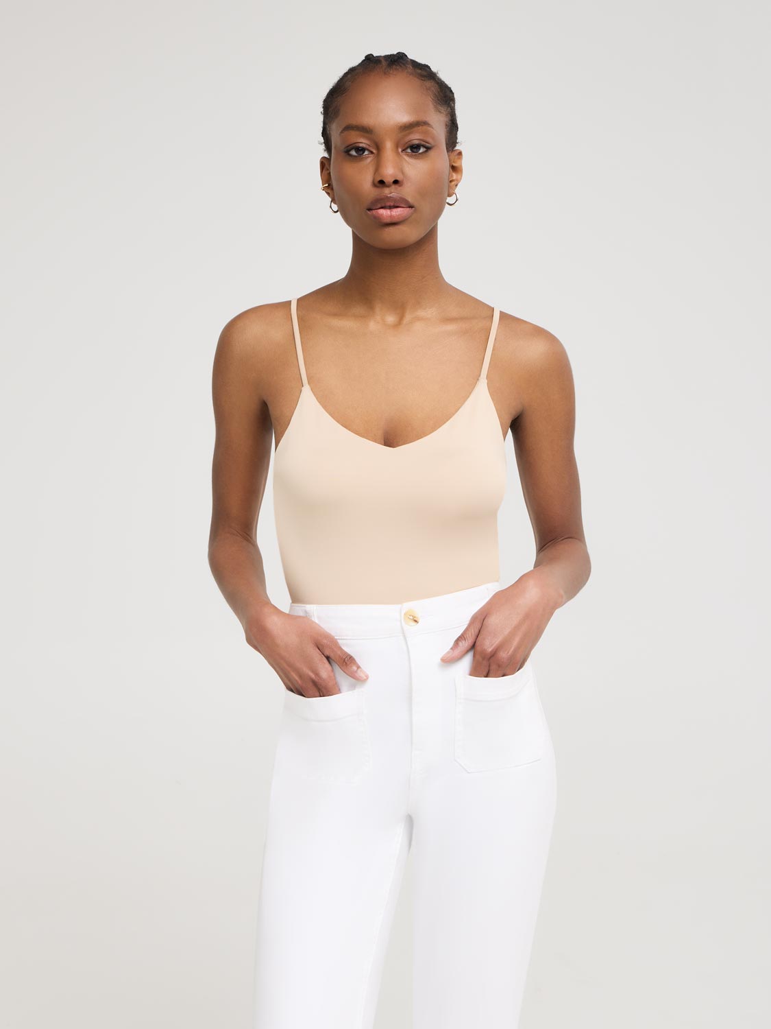 milkwayko Double Layer V-Neck Tank Top – Suzy Shier