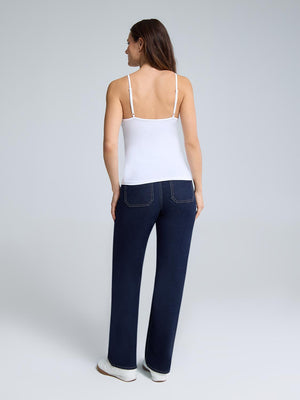 Camisole double épaisseur à col en V White