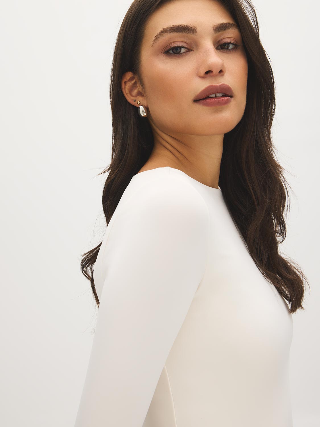 Double Layer Boat Neck Top
