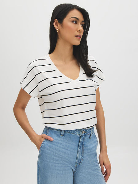 V-Neck Dolman Sleeve Jersey Top | Suzy Shier