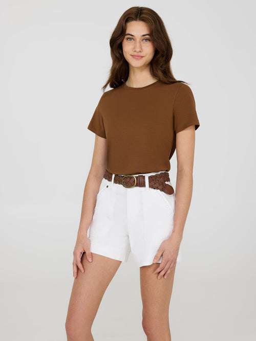 Short Sleeve Screw Neck T-Shirt