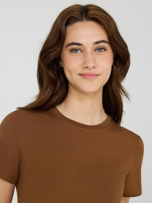 Short Sleeve Screw Neck T-Shirt