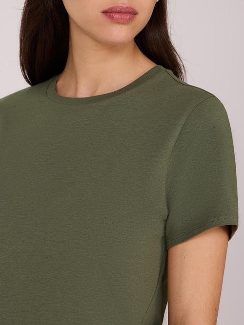 Short Sleeve Screw Neck T-Shirt