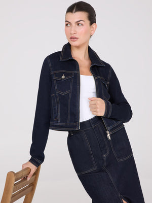 Veste ajustée en jean Dk Denim Blue