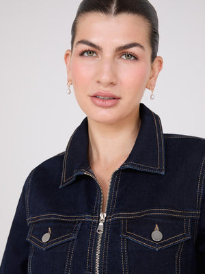 Veste ajustée en jean Dk Denim Blue