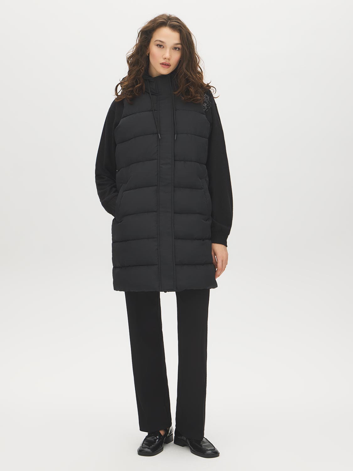 Quilted Long Puffer Vest