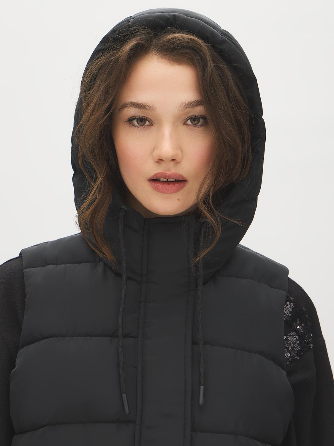 Quilted Long Puffer Vest