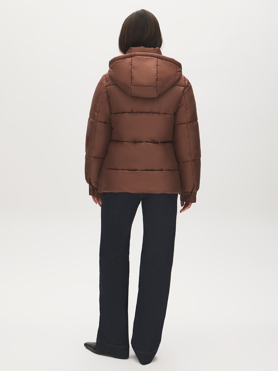 Mid-Length Hooded Quilted Puffer