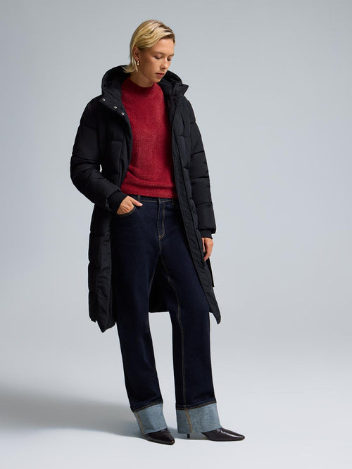 Belted Long Puffer