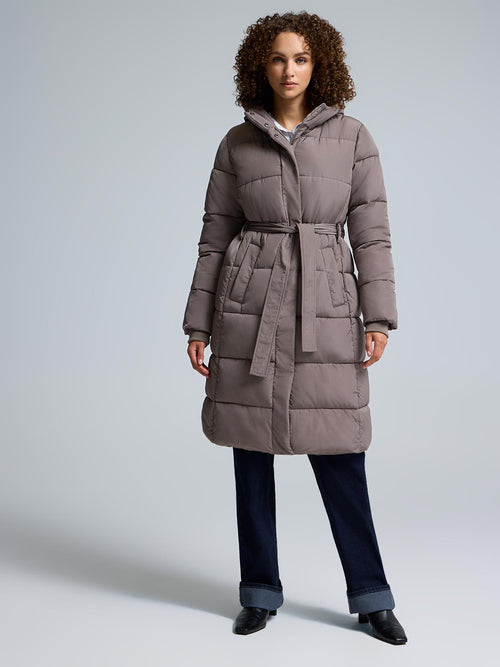 Belted Long Puffer