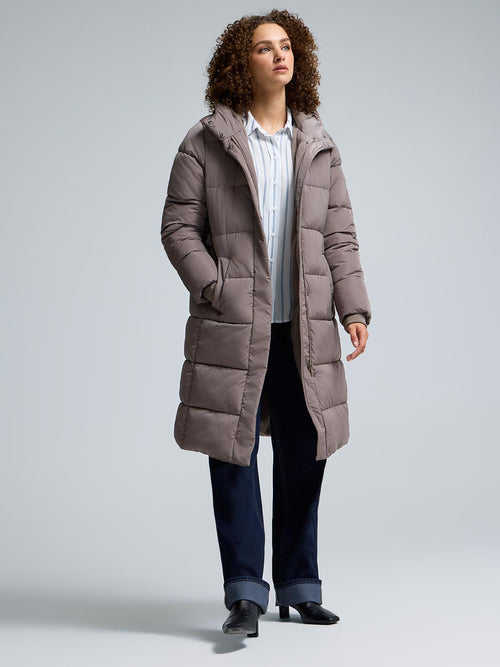 Belted Long Puffer
