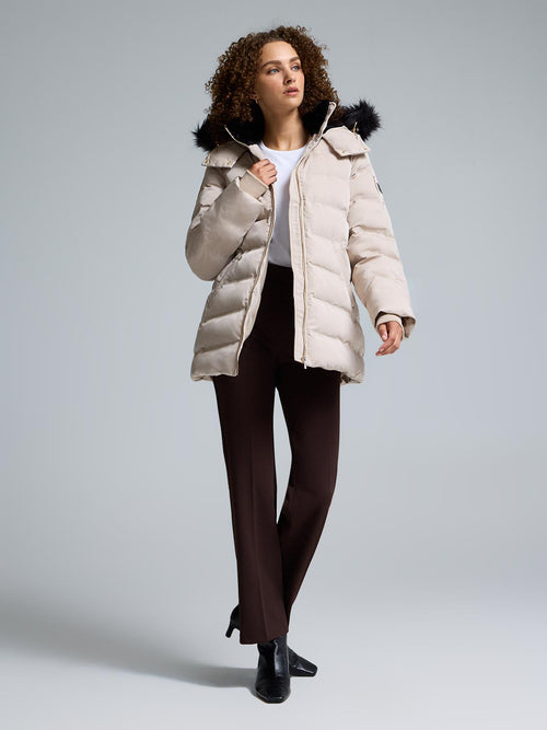 Faux Fur Hood Puffer Jacket