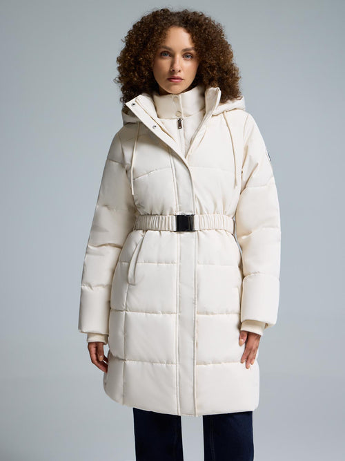 Belted Mid-Length Puffer