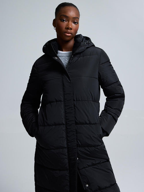 Long Quilted Puffer Jacket