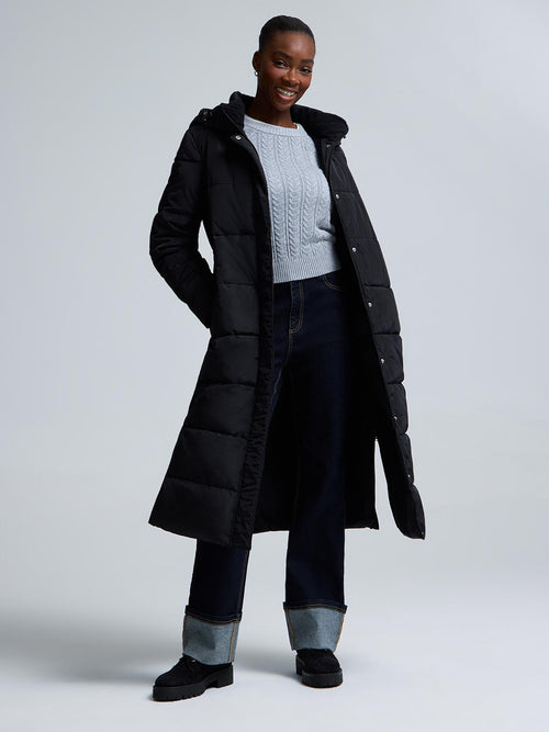 Long Quilted Puffer Jacket