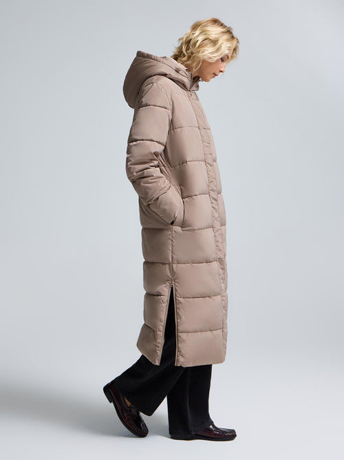 Long Quilted Puffer Jacket