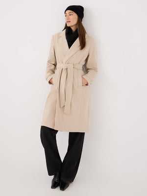 Manteau portefeuille en fausse laine Makeup