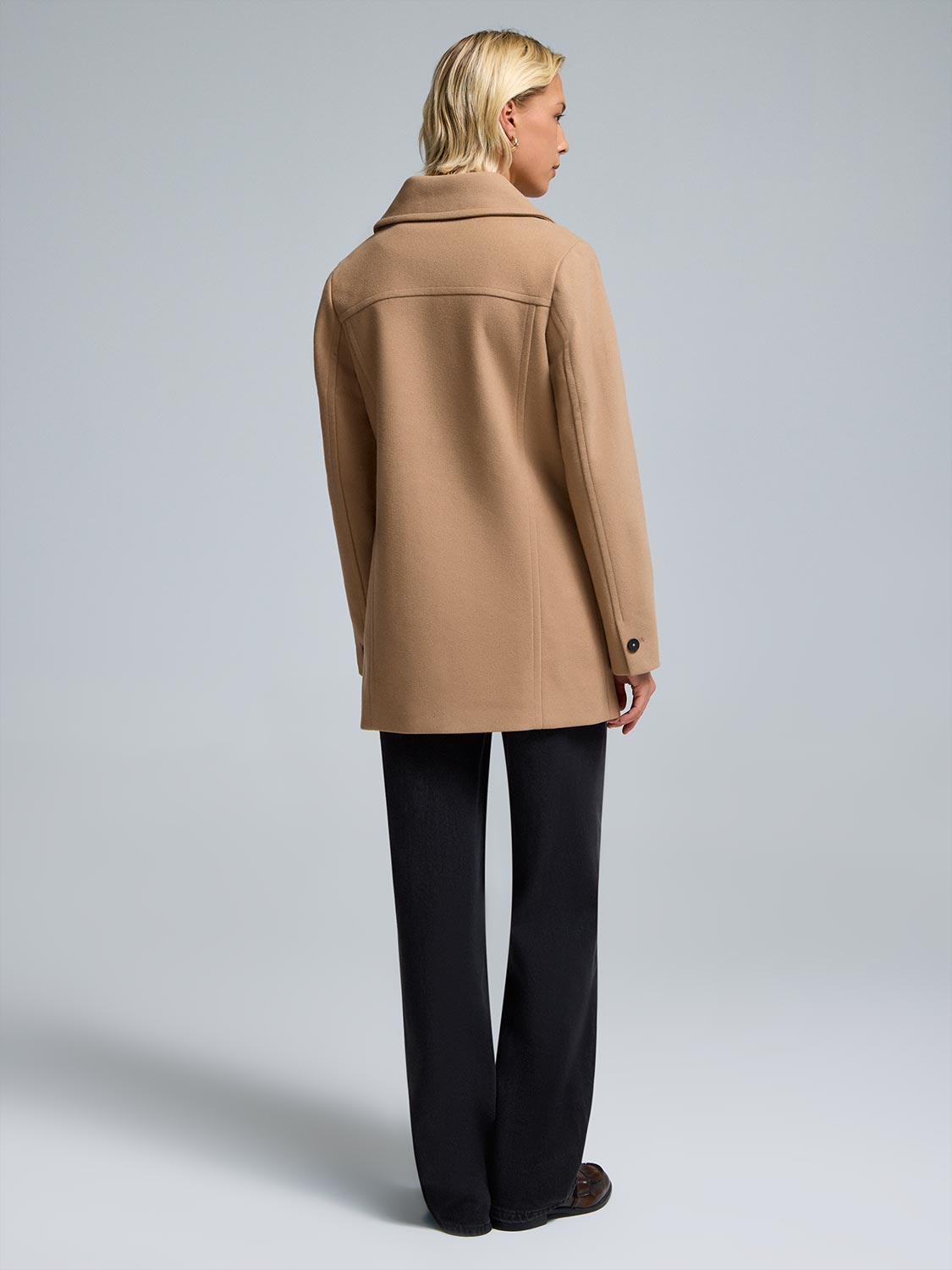 Faux Wool Peacoat – Suzy Shier