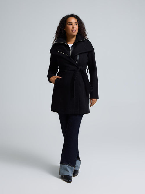 Double-Collar-Faux-Wool-Coat