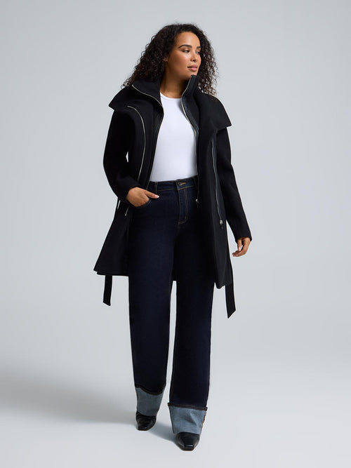 Double-Collar-Faux-Wool-Coat