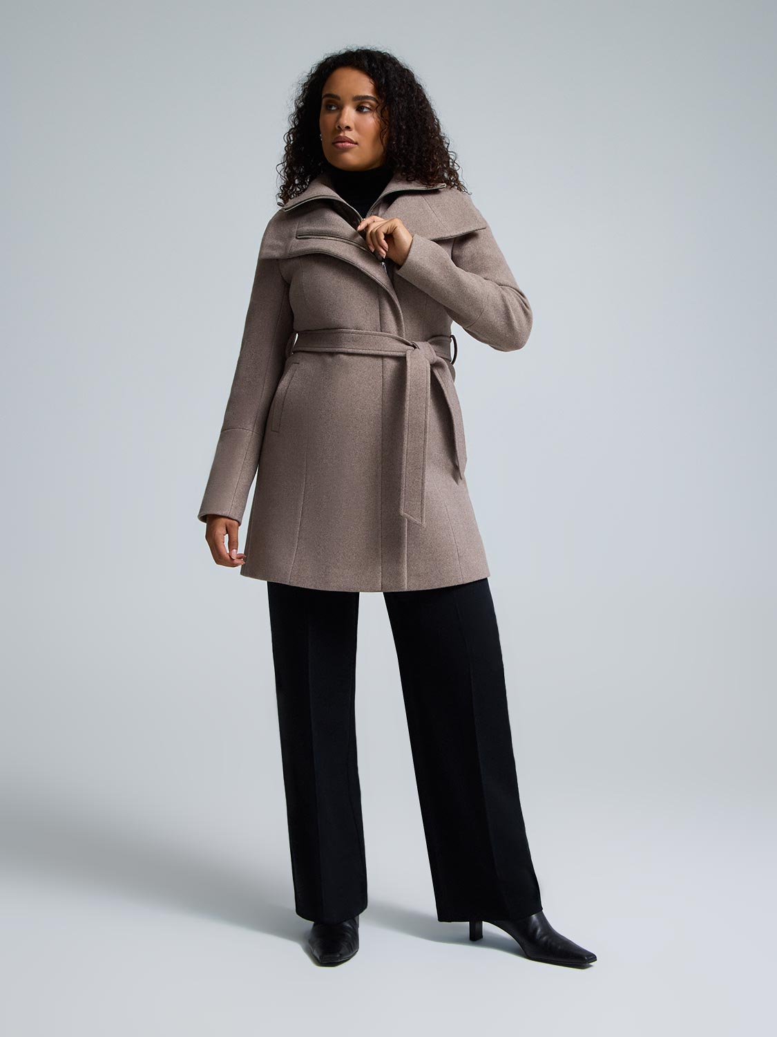 Double-Collar-Faux-Wool-Coat – Suzy Shier