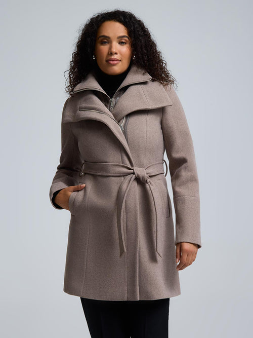 Double-Collar-Faux-Wool-Coat