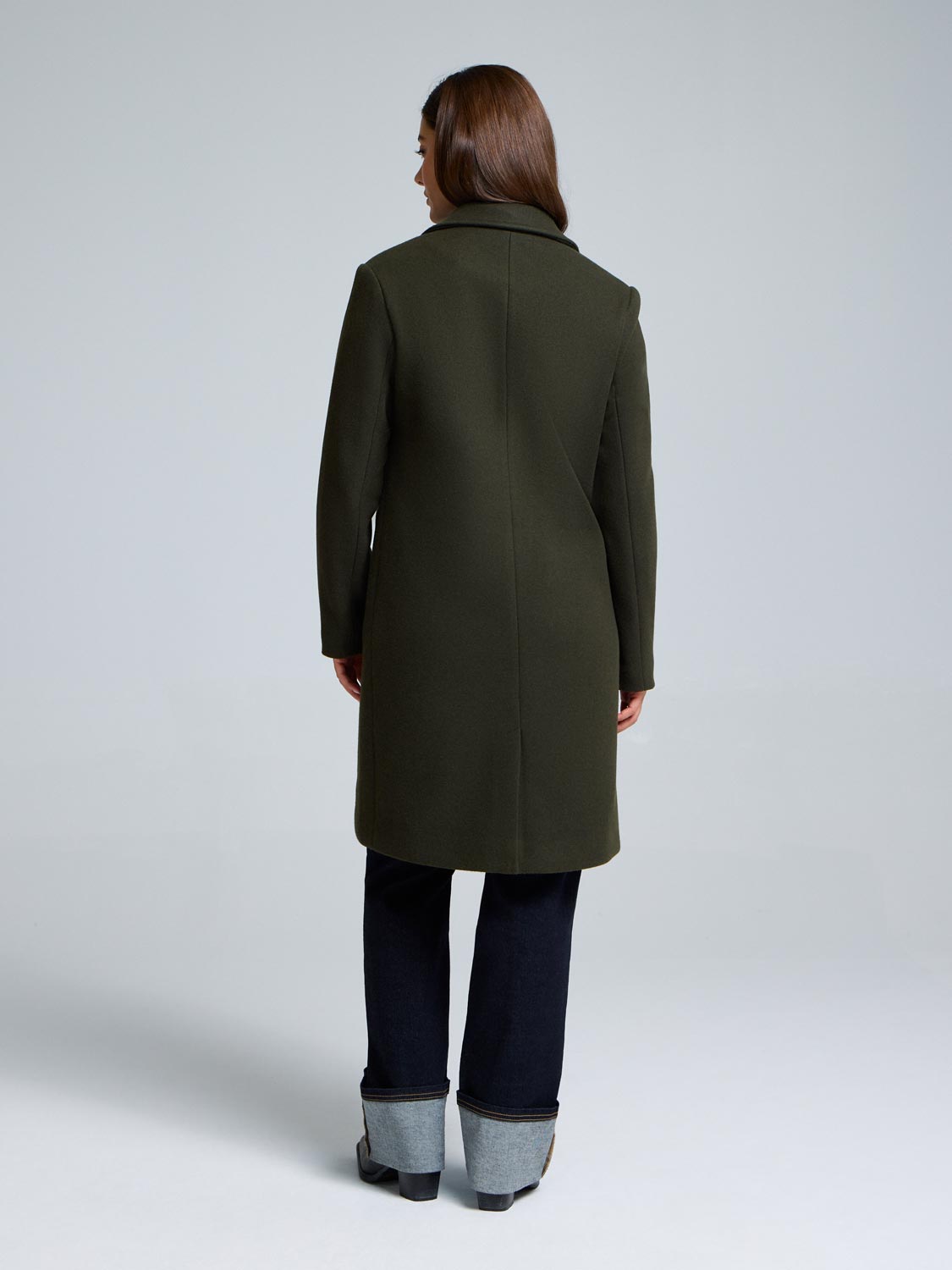Double-Breasted Mid-Length Coat – Suzy Shier