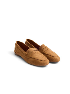 Flâneurs en faux suède Dk Brown