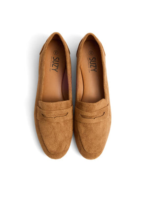 Flâneurs en faux suède Dk Brown
