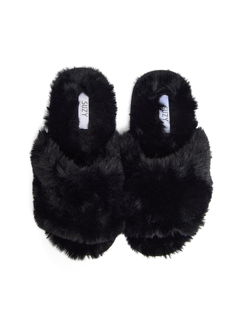 Pantoufles en fausse fourrure
