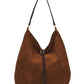 Faux Suede Tote Bag